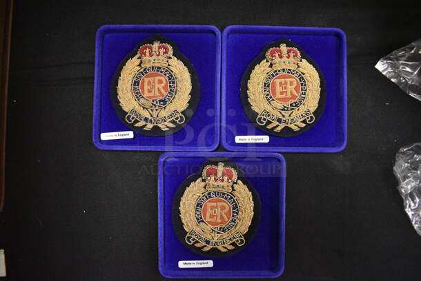 3 Royal Engineers England Handcrafted Patches. 3 Times Your Bid!