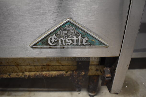 Prince Castle Stainless Steel Commercial Propane Gas Powered 6 Burner Range w/ Oven, Over Shelf and Back Splash. 36x34x60 - Image 8 of 8