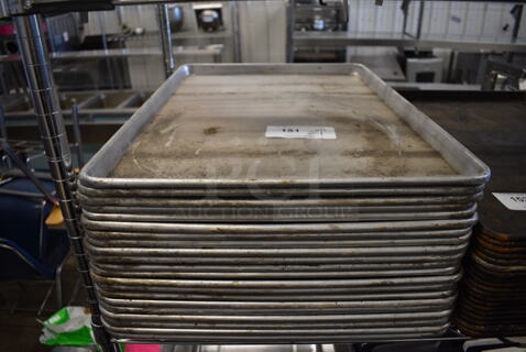 21 Metal Full Size Baking Pans. 18x26x1. 21 Times Your Bid!