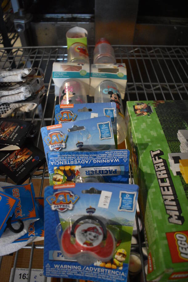 ALL ONE MONEY! Lot of Various Items Including Minecraft Legos, Paw Patrol Pacifiers, Cups and Socks! - Image 3 of 4