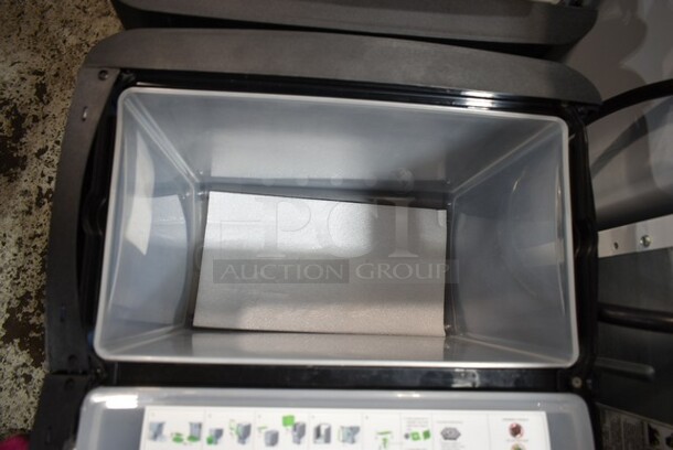 BRAND NEW SCRATCH AND DENT! 2022 Crathco C-3D-16 Metal Commercial Countertop G-Cool Focus Flavor Triple Bowl Premix Cold Beverage Dispenser with (1) 5 Gallon Hopper and (2) 2.4 Gallon Hoppers. 115 Volts, 1 Phase. Tested and Working! - Image 6 of 8