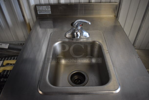 Duke Model SUBPS-24-CM Stainless Steel Commercial Counter w/ Sink Basin, Faucet, Handle and Wood Pattern Door. 24x30x40 - Image 4 of 6