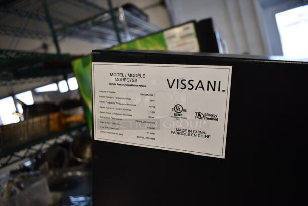 Vissani MDUFC7SS Stainless Steel Commercial Single Door Reach In Freezer. 115 Volts, 1 Phase. Tested and Working! - Image 3 of 3