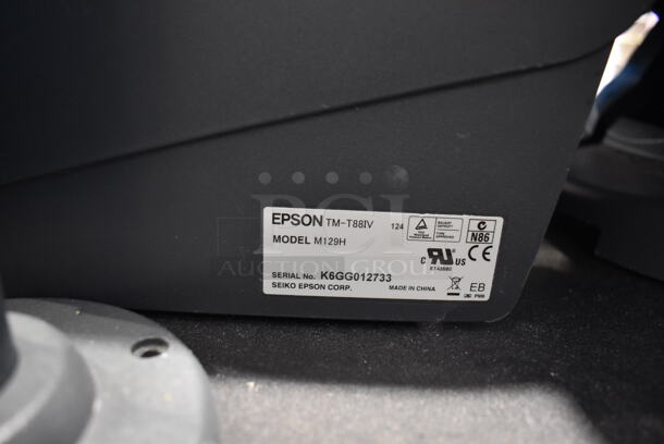 Micros 15" POS Monitor, Epson M129H Receipt Printer, Credit Card Reader, Barcode Scanner and Metal Cash Drawer - Image 2 of 8