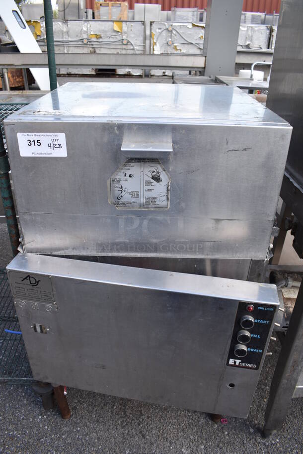 American Dish Service ADS ET-AF-M Stainless Steel Commercial Glass Washer. 120 Volts, 1 Phase. 