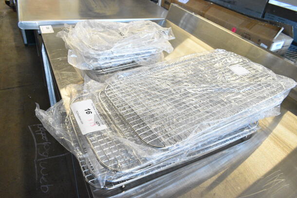 13 BRAND NEW SCRATCH AND DENT! Items Including 24713DG Vigor 5" x 10" Third Size Footed Stainless Steel Wire Pan Grate for Steam Table Pan. 13 Times Your Bid!  - Image 3 of 4
