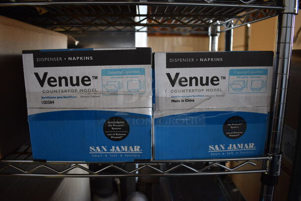 ALL ONE MONEY! Tier Lot of Various Items Including L Nitrile Gloves and 2 Venue Napkin Dispensers. - Image 9 of 12