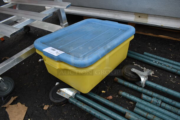 ALL ONE MONEY! Lot of 2 Bus Bins and 1 Lid. - Image 2 of 3