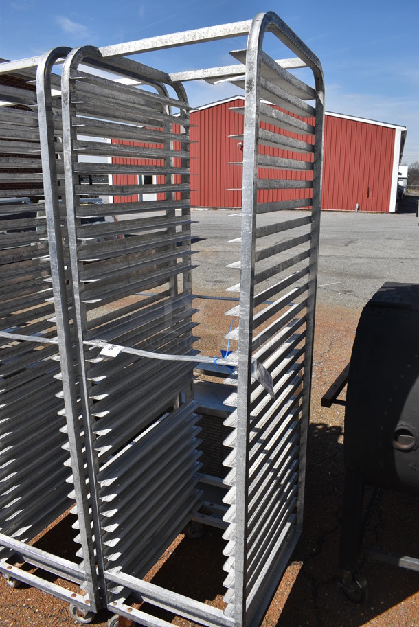 Metal Commercial Pan Transport Rack on Commercial Casters. 20.5x26x74 - Image 3 of 3