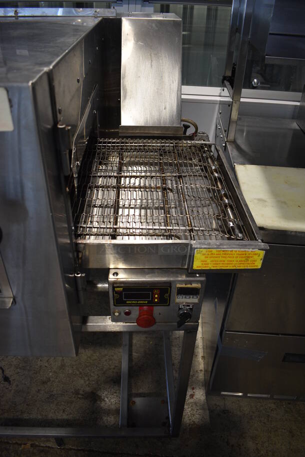 Doyon FC-1 Stainless Steel Commercial Floor Style Electric Powered Conveyor Pizza Oven on Commercial Casters. 208 Volts. 59x44x49 - Image 5 of 7