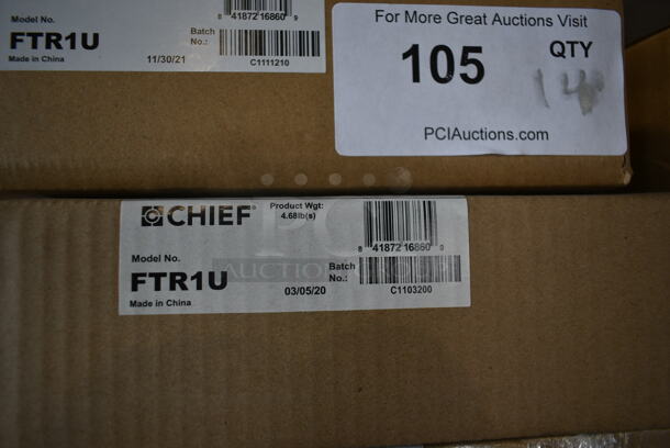 14 Boxes of BRAND NEW Chief FTR1U Metal Small Flat Panel Tilt Wall Mount for 10-32 Inch Displays. 14 Times Your Bid! - Image 4 of 4