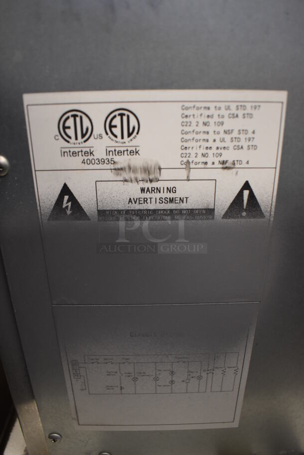 Cook Rite Stainless Steel Commercial Countertop Electric Powered Convection Oven w/ View Through Door and Metal Oven Racks. 208-240 Volts, 1 Phase. 32x27x19 - Image 6 of 6