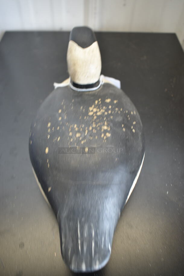 Wooden Bofflehead Duck Decoy by David O'Neil Ocracoke Island North Carolina 1997 - Image 4 of 7