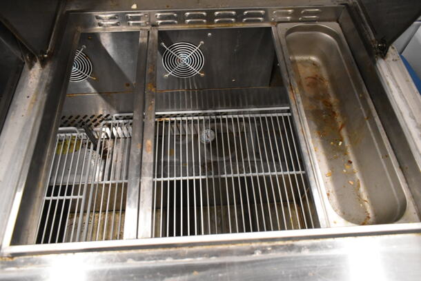 2018 Atosa MSF8307GR Stainless Steel Commercial Sandwich Salad Prep Table Bain Marie Mega Top. 115 Volts, 1 Phase. Tested and Working! - Image 4 of 7