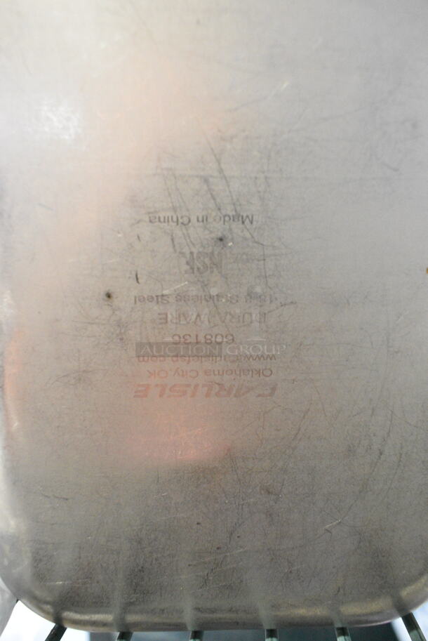 ALL ONE MONEY! Lot of 11 Various Items Including 6 Stainless Steel Drop In Bins, Butcher Paper Roll w Holder, 2 Grill Press. - Image 10 of 10