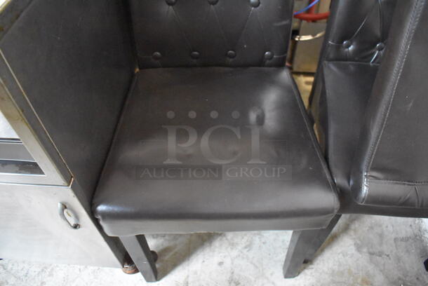 4 Black Dining Chairs. 16x24x41. 4 919.167790 - Image 4 of 5
