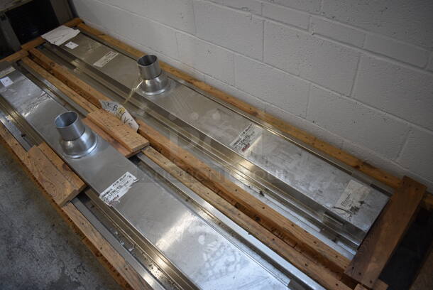 BRAND NEW IN CRATE! Eagle Model FT-1296-FG Stainless Steel Commercial Floor Trough w/ Fiber Glass Grating. 100x16x12 - Image 5 of 5