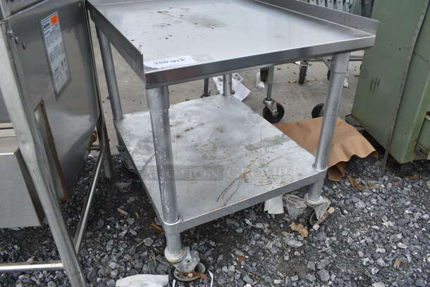 Stainless Steel Equipment Stand w/ Under Shelf on Commercial Casters.  - Image 2 of 4