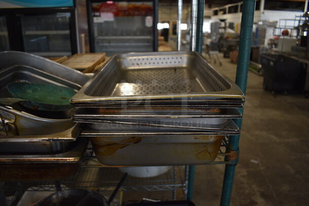 ALL ONE MONEY! Tier Lot of Various Items Including Metal Drop In Bins and Skillets - Image 4 of 5