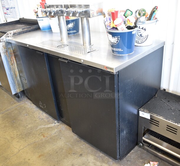 Micro Matic MDD-68 Metal Commercial Direct Draw Kegerator w/ Two 3 Tap Towers and Couplers. Goes GREAT w/ Lots 82 and 83! 115 Volts, 1 Phase. Tested and Working! - Image 2 of 6