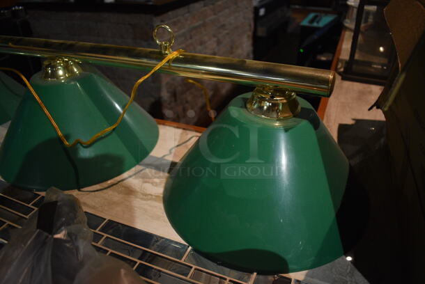 Green 3 Head Lamp. 46x12x11. (bar) - Image 2 of 3
