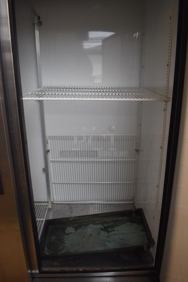 True T-49 Stainless Steel Commercial 2 Door Reach In Cooler on Commercial Casters. 115 Volts, 1 Phase. 54x34x83. Tested and Working! - Image 5 of 7