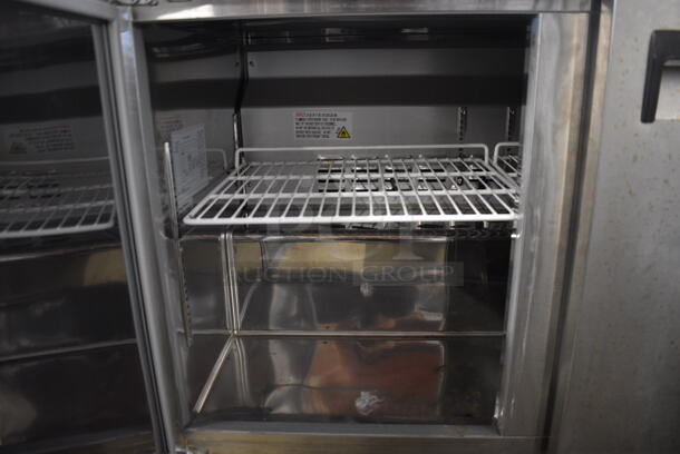 Coldline Model UUC48R-E-HC Stainless Steel Commercial 2 Door Undercounter Cooler on Commercial Casters. 115 Volts, 1 Phase. 47x30x36. Tested and Does Not Power On - Image 3 of 5