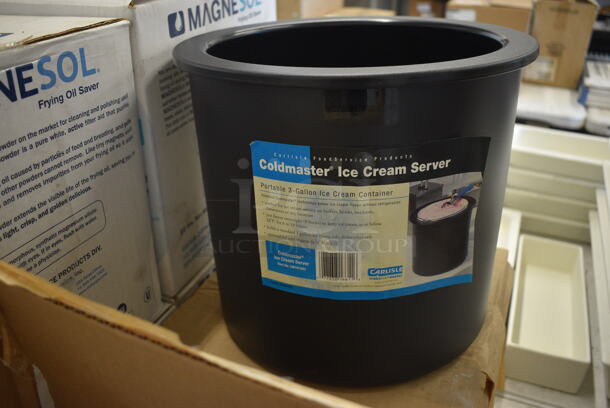 2 BRAND NEW IN BOX! Carlisle Coldmaster Ice Cream Servers. 12.5x12.5x11.5. 2 Times Your Bid!