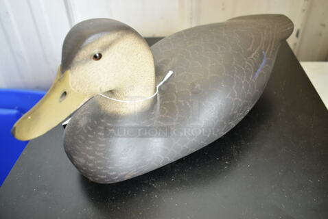 Hand Carved Duck Decoy signed by Award Winning Artist, Ken Scheimreif