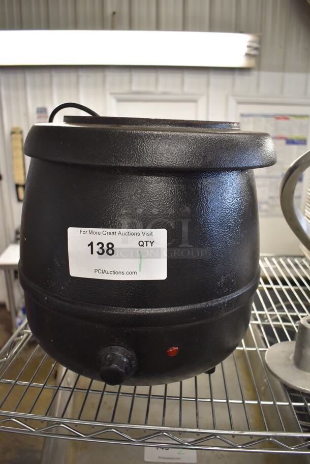 Glenray Metal Commercial Countertop Soup Kettle. 120 Volts, 1 Phase. 13x14x13. Tested and Working!