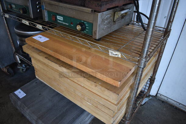 8 Wood Pattern Tabletops. 24x24x2, 25.5x24x1.5. 8 Times Your Bid! - Image 2 of 4
