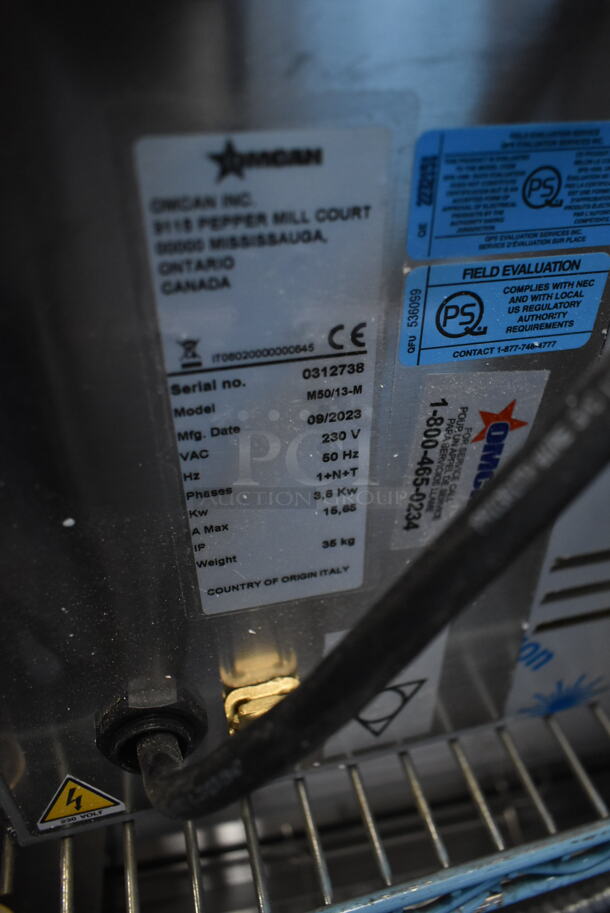 BRAND NEW SCRATCH AND DENT! 2023 Omcan M50/13-M Stainless Steel Commercial Countertop Electric Powered Pizza Oven. 230 Volts, 1 Phase.  - Image 6 of 6