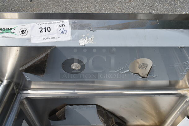 BRAND NEW SCRATCH AND DENT! Regency 600S12323 Stainless Steel Commercial Single Bay Sink. No Legs.  - Image 5 of 6