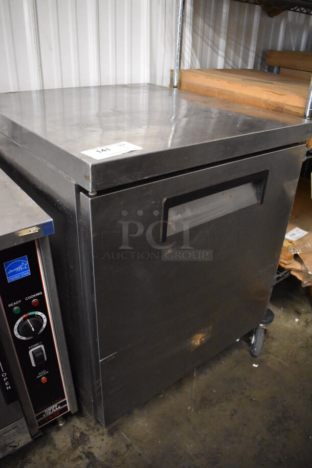 Kelvinator KCUC27F Stainless Steel Commercial Single Door Undercounter Freezer on Commercial Casters. 115 Volts, 1 Phase. 27x30x35. Tested and Working! - Image 2 of 5