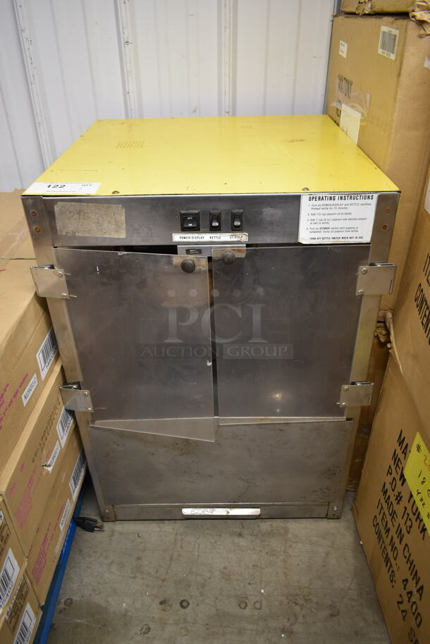American Permanent Ware PC-1A Stainless Steel Commercial Countertop Popcorn Machine Merchandiser. 120 Volts, 1 Phase. Tested and Working! - Image 1 of 9