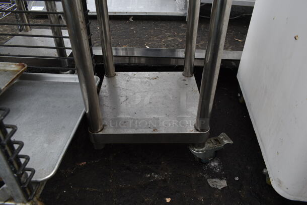 Stainless Steel Commercial Equipment Stand w/ Under Shelf on Commercial Casters. - Image 3 of 3