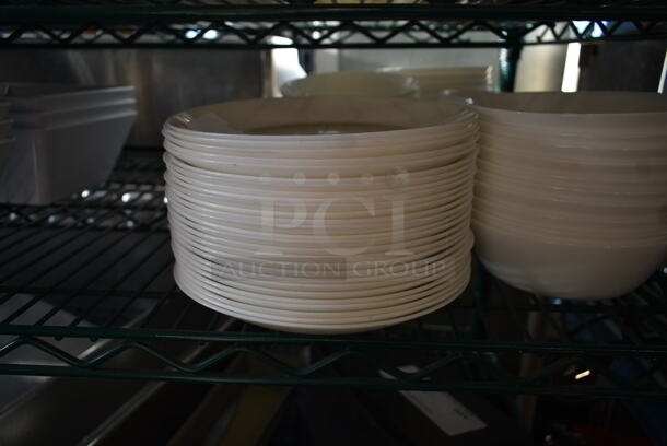 27 White Ceramic Plates. 27 Times Your Bid! - Image 2 of 3
