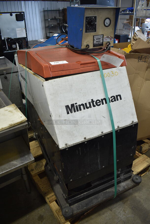 Minuteman MC833470 Metal Commercial Floor Cleaning Machine w/ Chloride Systems AG-18-250 Charger. 115 Volts, 1 Phase.  - Image 1 of 10