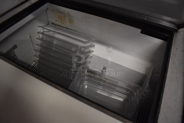 2011 True TSSU-72-30M-B-ST Stainless Steel Commercial Pizza Prep Table on Commercial Casters. 115 Volts, 1 Phase. 72x34x38. Tested and Working! - Image 5 of 8