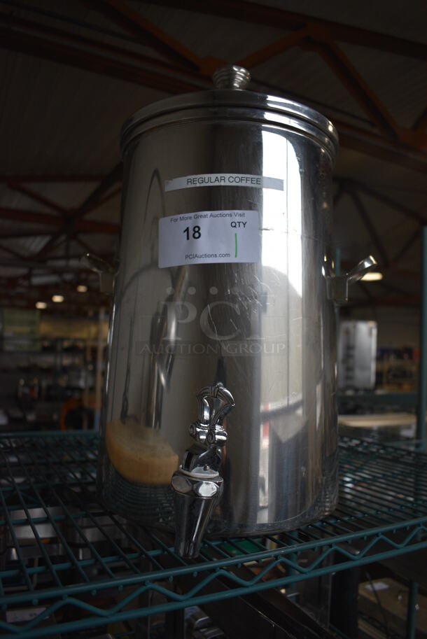 Stainless Steel Coffee Urn w/ Dispenser. 11x16x19 - Image 4 of 4