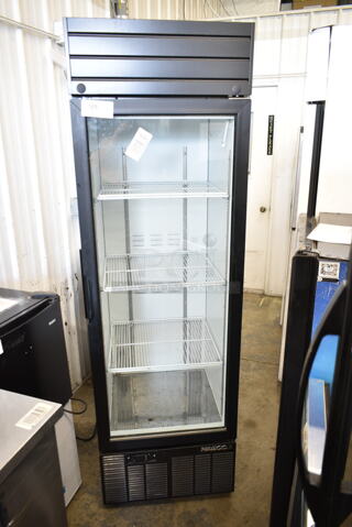 2019 Habco SE18HC Metal Commercial Single Door Reach In Cooler Merchandiser w/ Poly Coated Racks. 115 Volts, 1 Phase. Tested and Working!