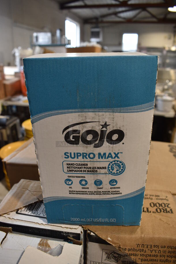 19 BRAND NEW Boxes of 4 Gojo Supro Max Hand Cleaner. 76 Total. 19 Times Your Bid! - Image 1 of 4