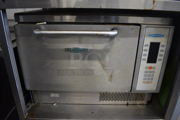 2 Turbochef Model NGCD6 Tornado Stainless Steel Commercial Countertop Electric Powered Rapid Cook Ovens on Stainless Steel Commercial 2 Tier Equipment Stand on Commercial Casters. 208/240 Volts, 1 Phase. 30x30x60. 2 Times Your Bid! - Image 4 of 7