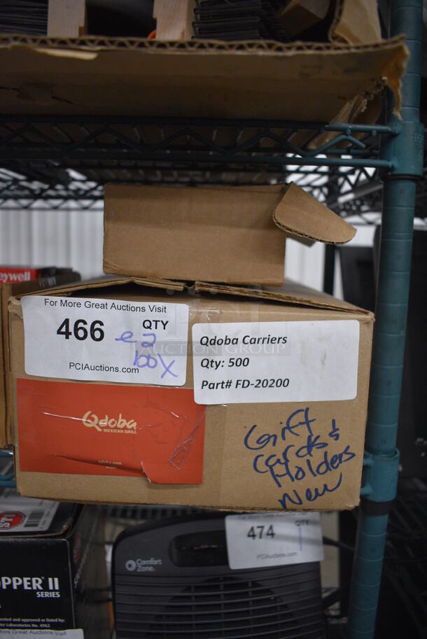 ALL ONE MONEY! Lot of 3 Boxes of Various Qdoba Cards! - Image 1 of 4