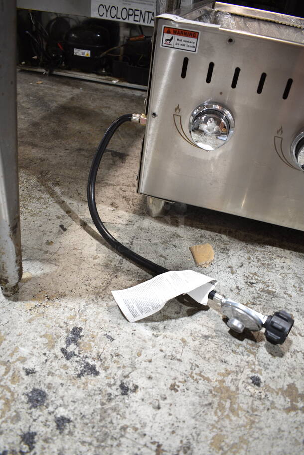BRAND NEW SCRATCH AND DENT! Backyard Pro CPBQ-36 Stainless Steel Propane Gas Powered Outdoor Grill w/ Under Shelf. No Legs or Commercial Casters. 16,000 BTU.  - Image 6 of 7