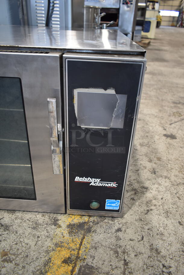 2014 Belshaw Adamatic FG189T-UZ82 Stainless Steel Commercial Countertop Convection Oven. 208/250 Volts, 3 Phase.  - Image 3 of 6