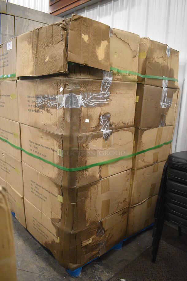 PALLET LOT of 20 BRAND NEW Boxes of 20 Viavision Automatic Hand Sanitizer Dispensers. Total of 400. 5x5x10.5. 20 Times Your Bid! - Image 4 of 7