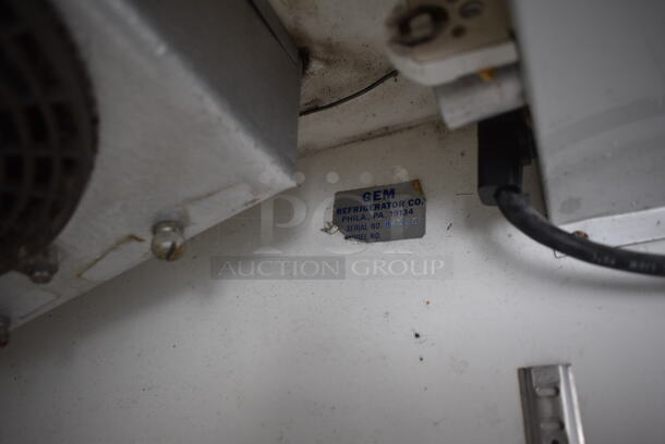 GEM Metal Commercial Single Door Reach In Cooler Merchandiser. Tested and Powers On But Does Not Get Cold - Image 4 of 5