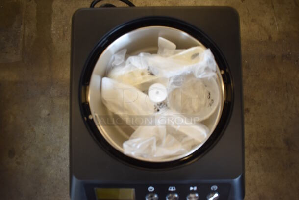 BRAND NEW SCRATCH AND DENT! Whynter ICM-201SB Stainless Steel Countertop Ice Cream Maker. 110-120 Volts, 1 Phase. Tested and Working! - Image 4 of 6