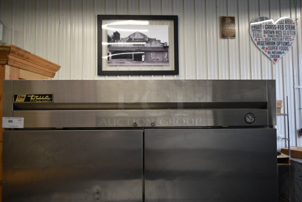 True T-49F Stainless Steel Commercial 2 Door Reach In Freezer w/ Poly Coated Shelves. 115 Volts, 1 Phase. Tested and Powers On But Does Not Get Cold - Image 2 of 8